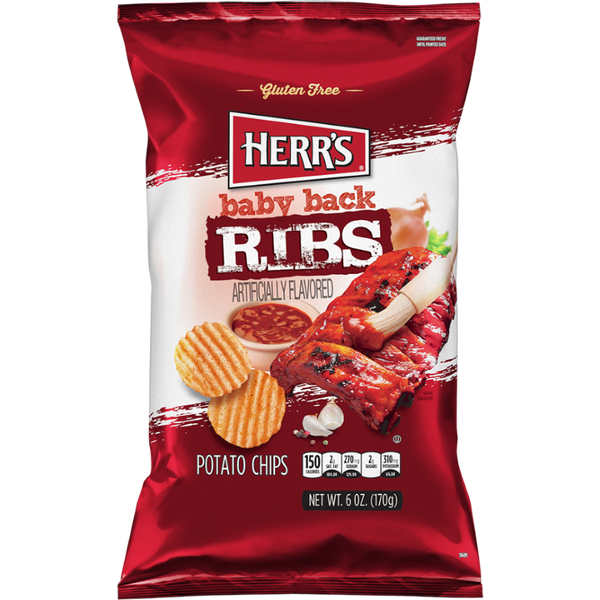 Baby Back Ribs Ripple Potato Chips