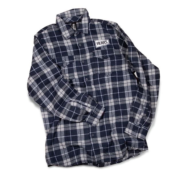 Herr's Flannel Shirt Navy Blue