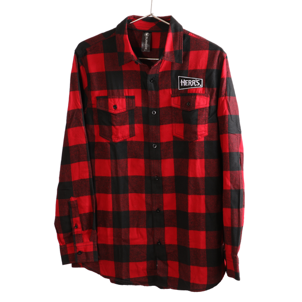 Herr's Flannel Shirt Red and Black