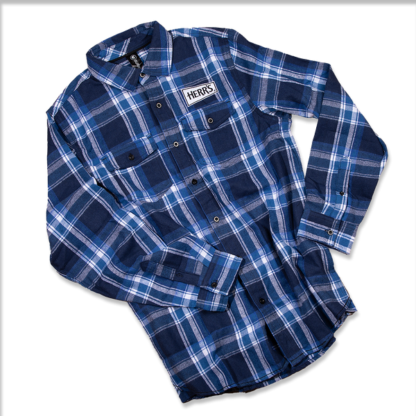 Herr's Flannel Shirt Royal Blue