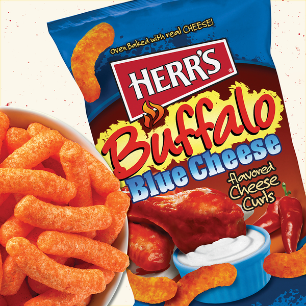Herr's Buffalo Blue Cheese Curls lifestyle