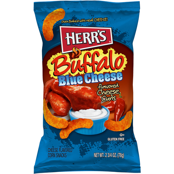 Herr's Buffalo Blue Cheese Curls 2.75oz bag