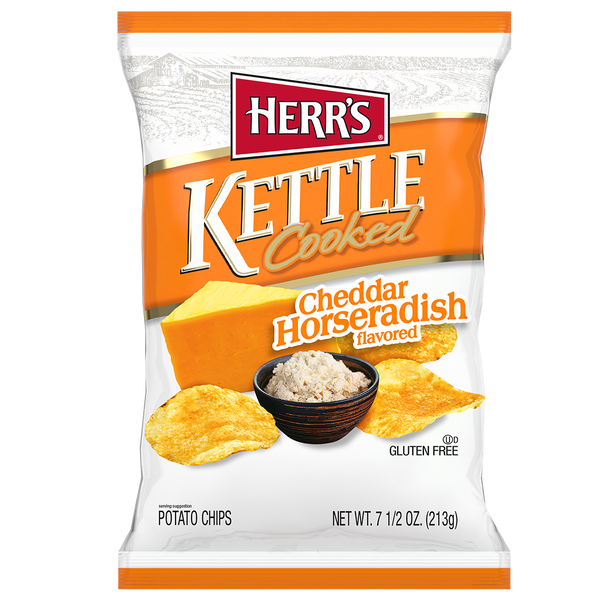 Herr's Cheddar Horseradish Kettle Cooked Potato Chips
