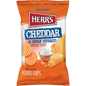 Cheddar & Sour Cream Ripple Potato Chips