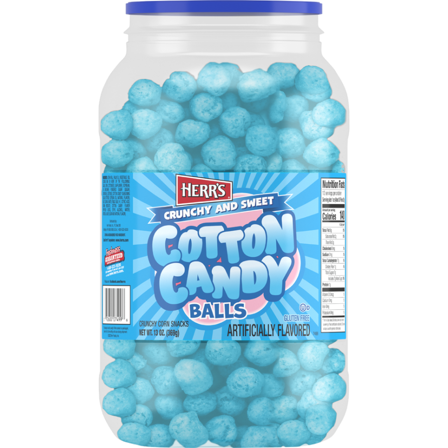 Cotton Candy Snack Ball Barrels Herr's
