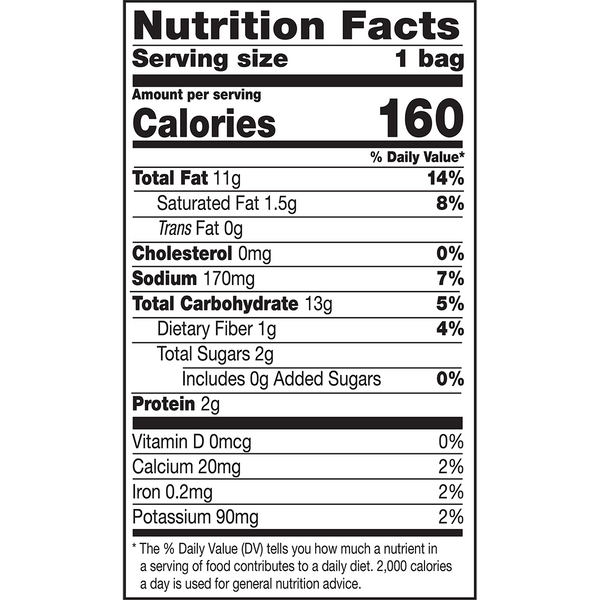 Herr's Crunchy Cheesy Chomz Cheddaboom! 1oz bag nutrition