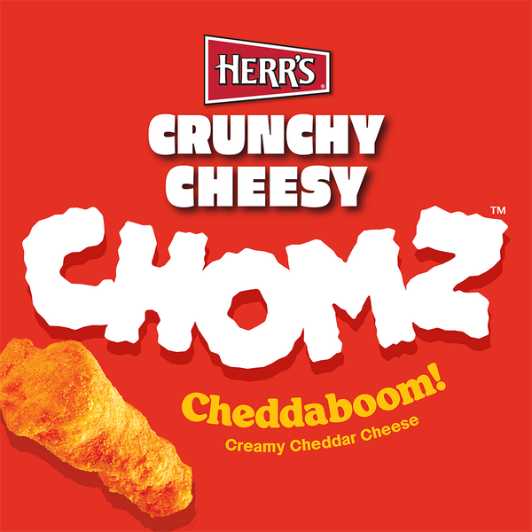 Herr's Crunchy Cheesy Chomz Cheddaboom! flavor