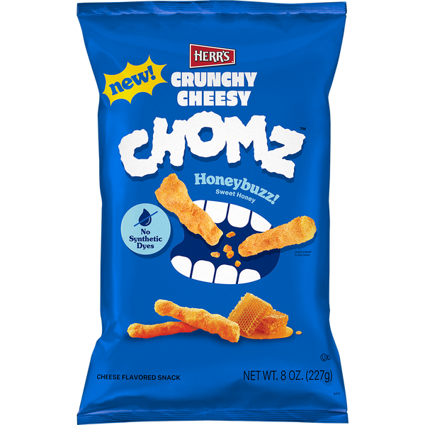 Herr's Crunchy Cheesy Chomz Honeybuzz! 8oz bag