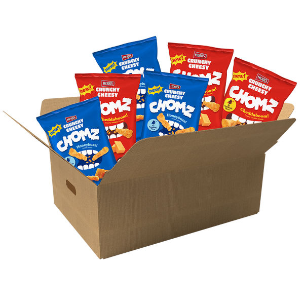 Herr's Crunchy Cheesy Chomz 8oz variety pack