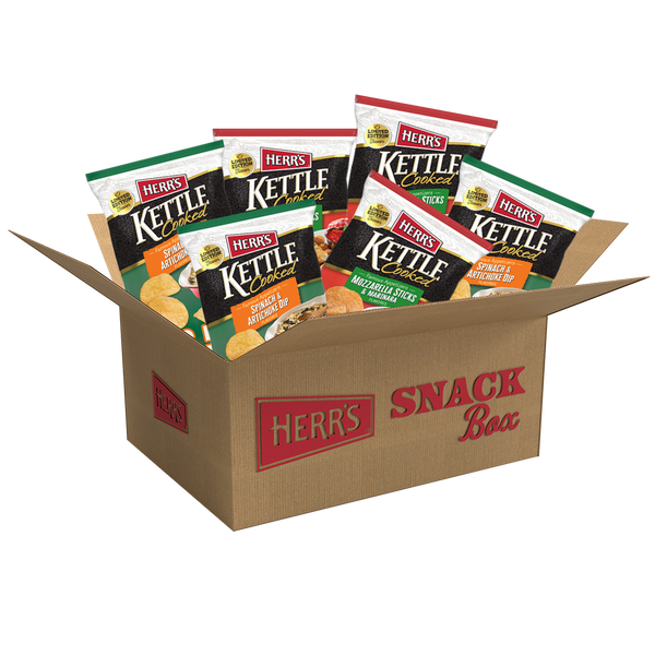 Famous Appetizers Kettle Cooked Chips Variety Packs Limited Time Flavors 6.5oz 6ct