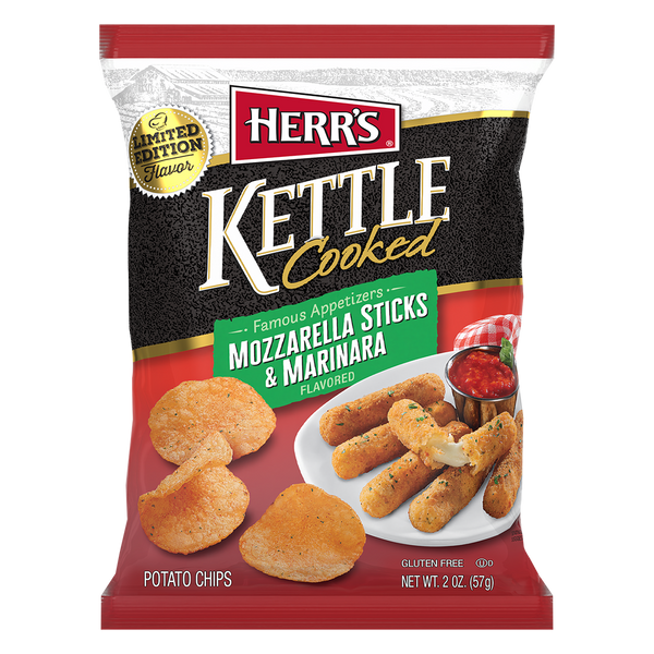 Famous Appetizers Mozzarella Sticks & Marinara Kettle Cooked Chips *LIMITED TIME FLAVOR* 2oz