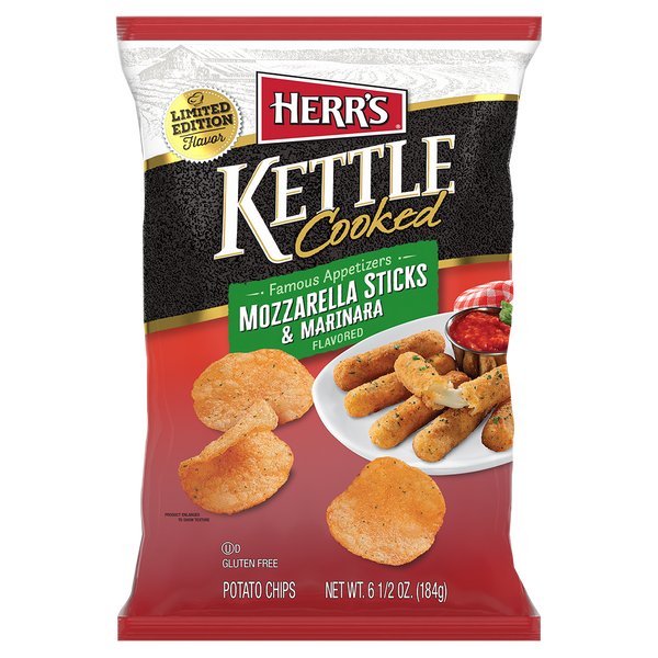 Famous Appetizers Mozzarella Sticks & Marinara Kettle Cooked Chips *LIMITED TIME FLAVOR* 6.5oz