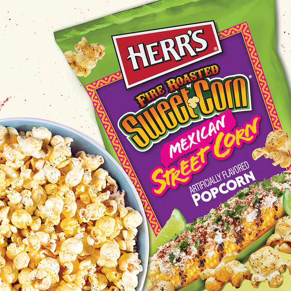 Herr's Fire Roasted Sweet Corn Mexican Street Corn Popcorn Bowl