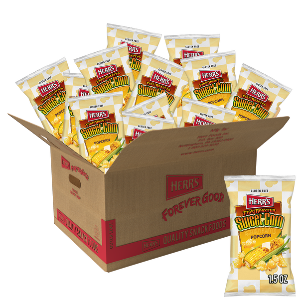 Herr's Fire Roasted Sweet Corn Popcorn 1.5oz bag 20ct case