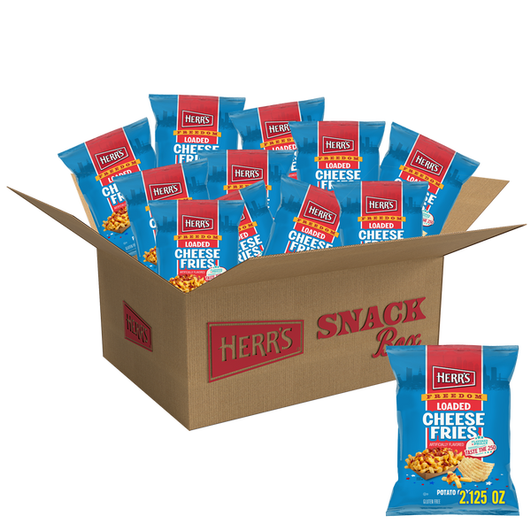 Flavored By Philly Freedom Loaded Cheese Fries Ripple Chips 2.125oz 12ct