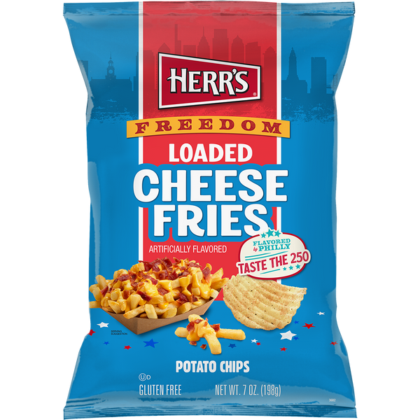 Flavored By Philly Freedom Loaded Cheese Fries Ripple Chips 7oz