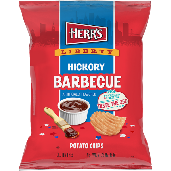 Flavored By Philly Liberty Hickory BBQ Ripple Chips 2.125oz
