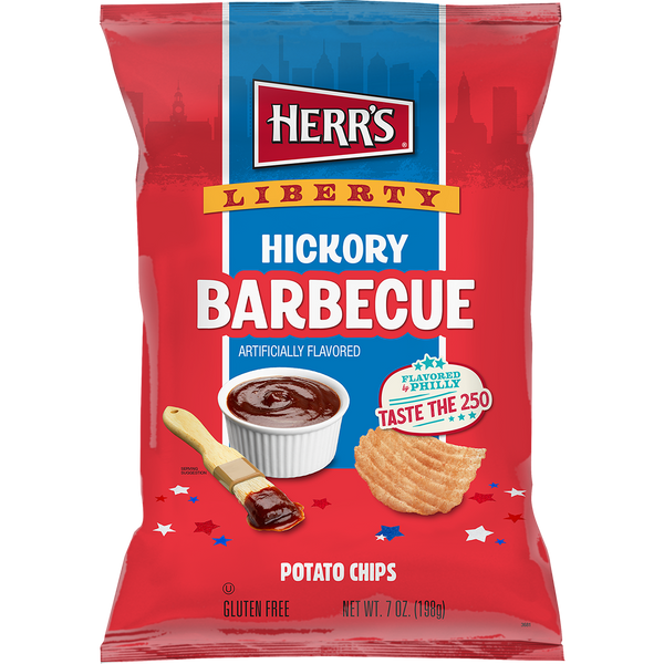 Flavored By Philly Liberty Hickory BBQ Ripple Chips 7oz