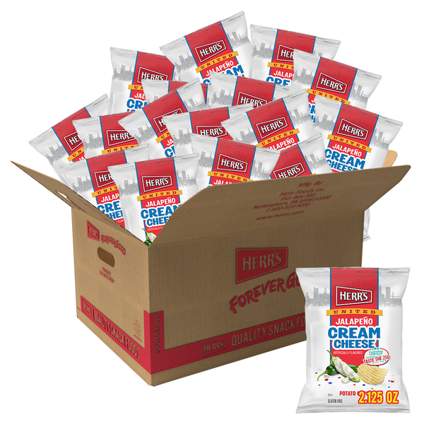 Flavored By Philly United Jalapeno Cream Cheese Ripple Chips 2.125oz 24ct