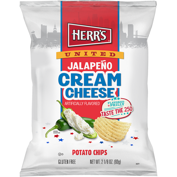Flavored By Philly United Jalapeno Cream Cheese Ripple Chips 2.125oz