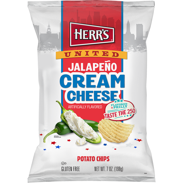 Flavored By Philly United Jalapeno Cream Cheese Ripple Chips 7oz