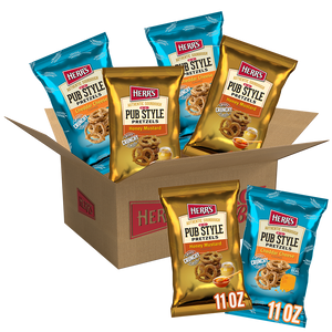 Variety 6 Pack Of Seasoned Mini Pub Style Pretzels