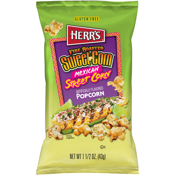 Herr's Fire Roasted Sweet Corn Mexican Street Corn Popcorn 1.5oz bag