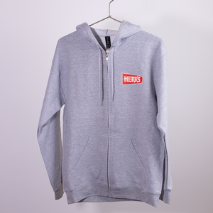 Herr's Full Zip Grey Hoodie