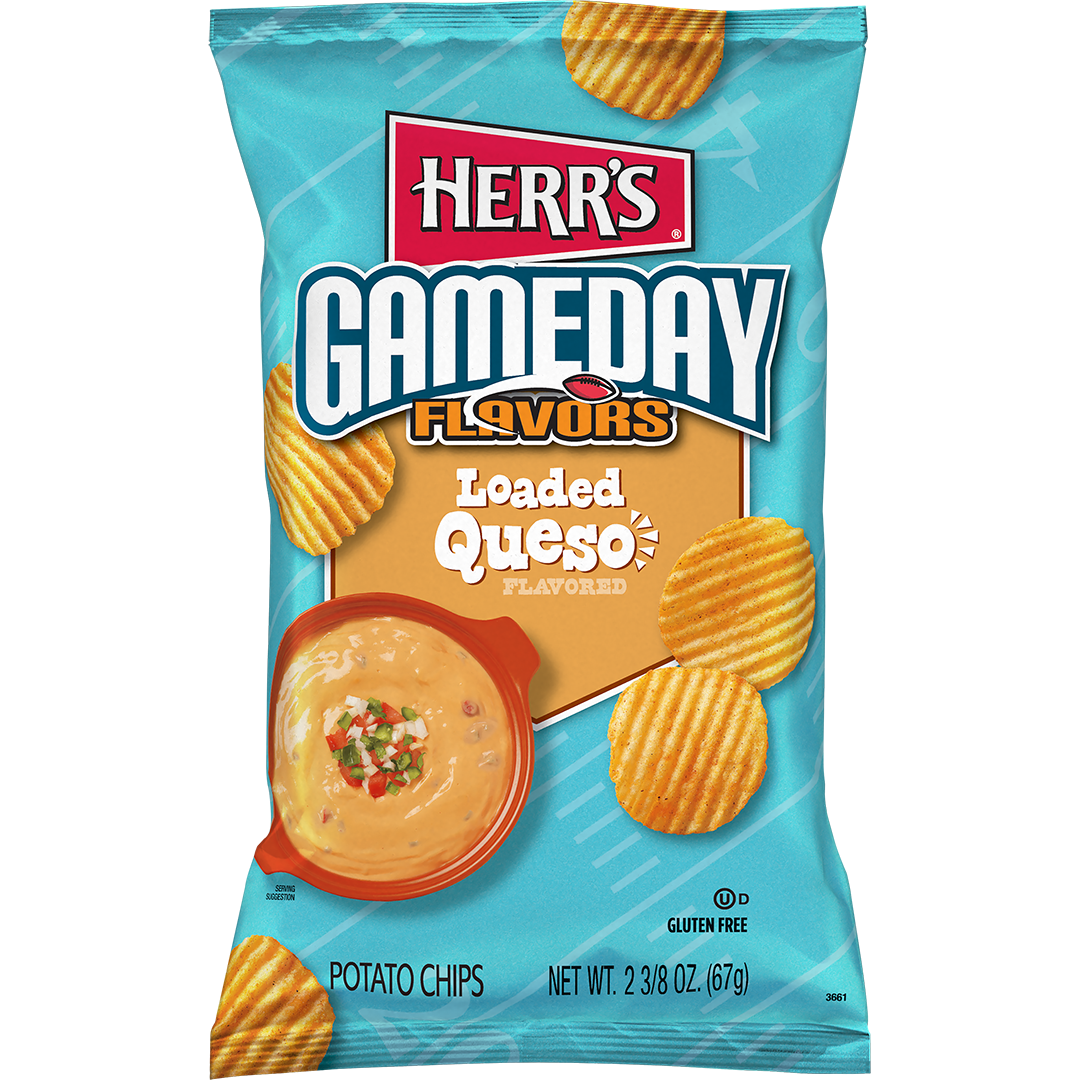 Gameday Flavors Potato Chips, Loaded Queso Flavored, Gluten Free