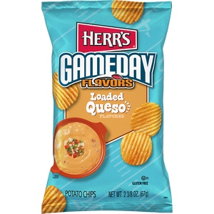 Gameday Flavors Potato Chips, Loaded Queso Flavored, Gluten Free Snacks