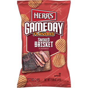 Gameday Flavors Potato Chips, Smoked Brisket Flavored, Gluten Free Snacks