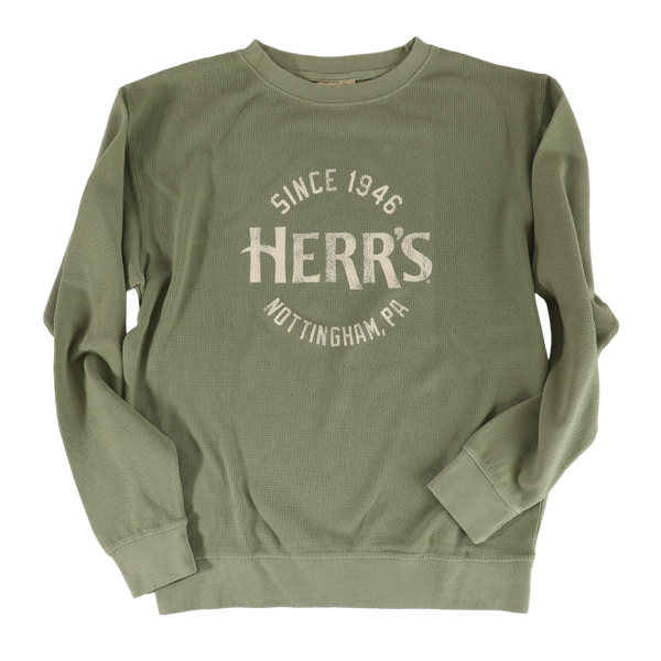 Herr's Green Waffle Knit Longsleeve