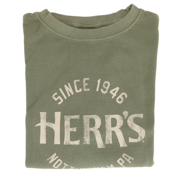 Herr's Green Waffle Knit Longsleeve
