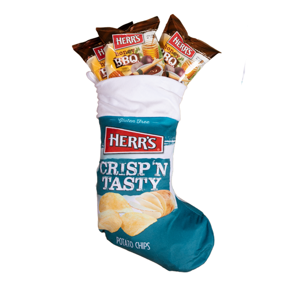 Herr's Holiday Stocking with BBQ Potato Chips