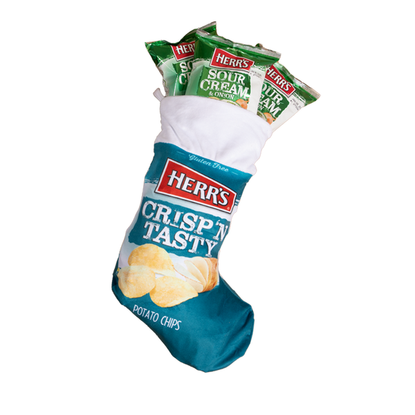 Herr's Holiday Stocking with Sour Cream and Onion Chips