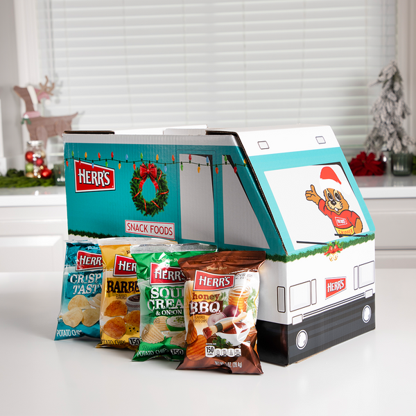 Herr's Holiday Truck Box variety snack pack