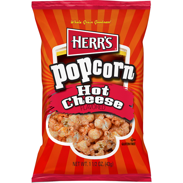 Herr's Hot Cheese Popcorn 1.5oz bag