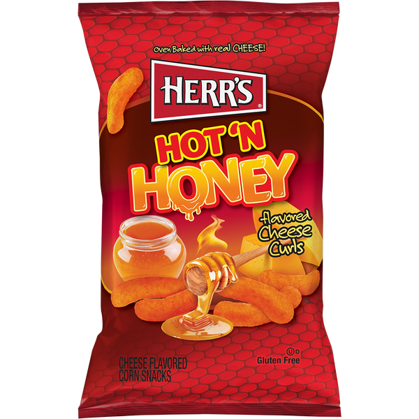 Herr's Hot N Honey Cheese Curls
