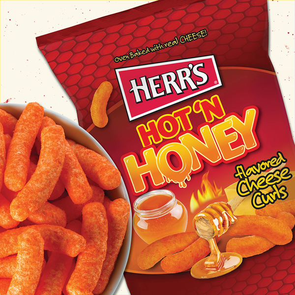 Herr's Hot N' Honey Cheese Curls