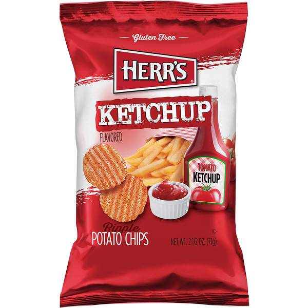 Herr's Ketchup Chips 2.5oz bag