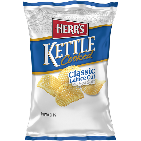 Herr's Classic Lattice Cut Kettle Cooked Potato Chips