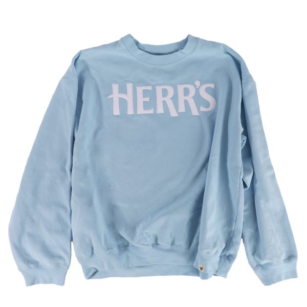 Herr's Logo Crewneck Sweatshirt Light Blue