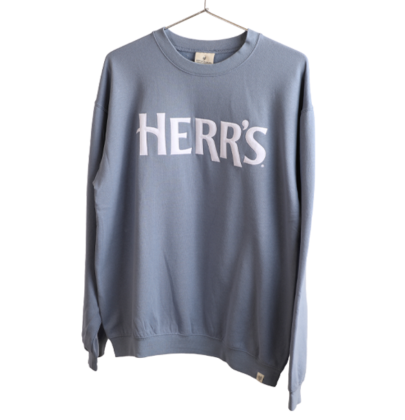 Herr's Logo Crewneck Sweatshirt Blue