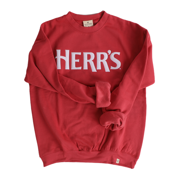 Herr's Logo Crewneck Sweatshirt Red