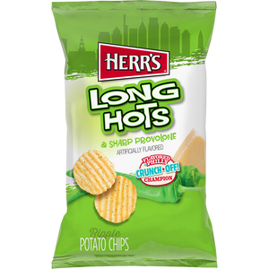 Long Hots & Sharp Provolone Ripple Potato Chips