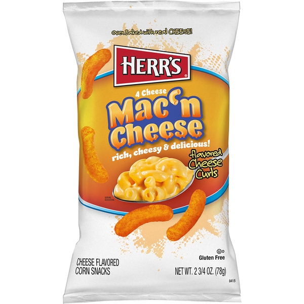 Herr's Mac 'N Cheese Curls 2.75oz bag