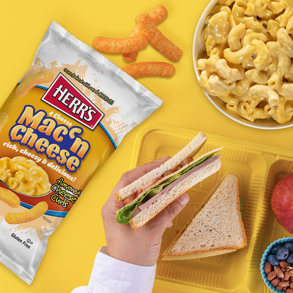 Herr's Mac 'N Cheese Curls feature