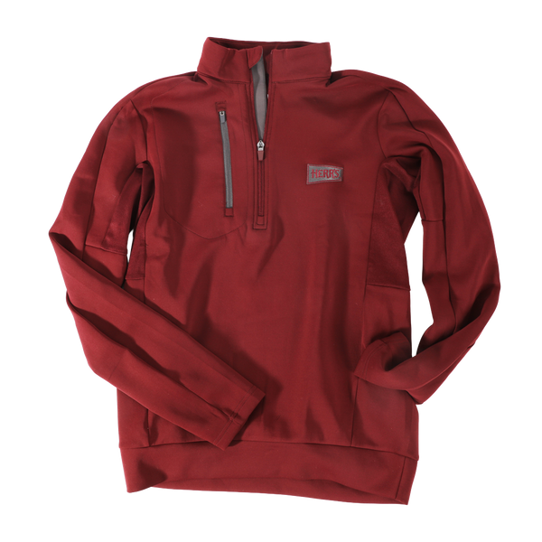 Herr’s® 3/4 Zip Antigua Pullover - Maroon