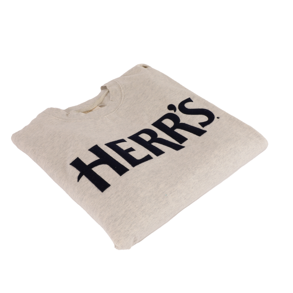 Herr's Logo Crewneck Sweatshirt Oatmeal