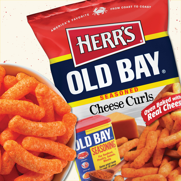 Herr's Old Bay Cheese Curls 2.75 Oz. lifestyle
